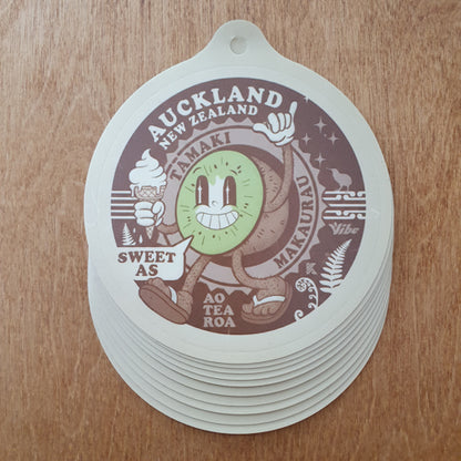 Auckland - Kiwi Cartoon